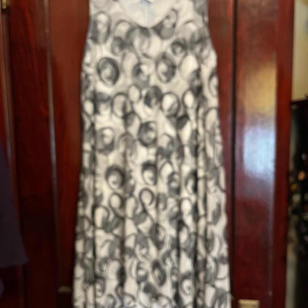 Black and White Patterned Dress